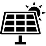 Solar energy icon