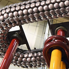 Close-up of high voltage laboratory apparatus
